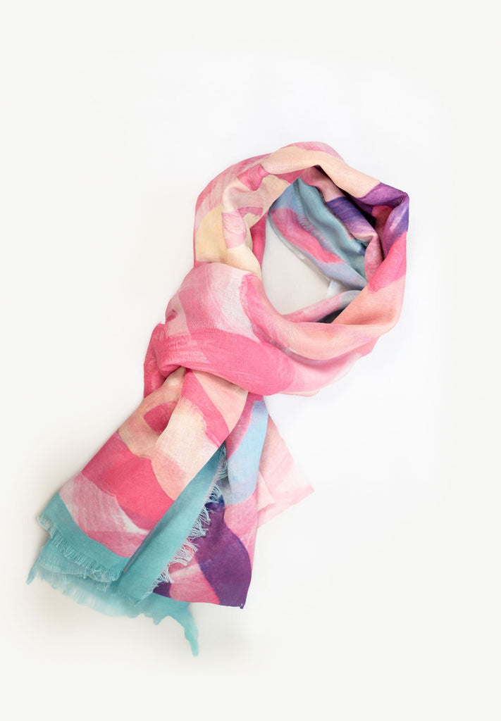 Brushed Hearts Scarf | A02