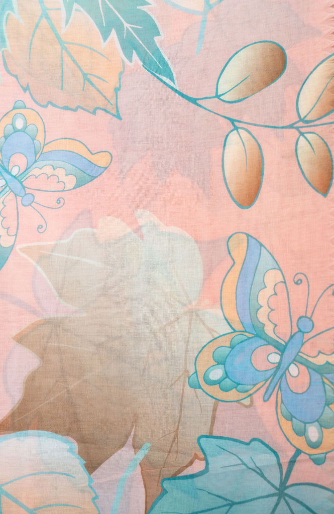 Butterfly Fringe Scarf | A04