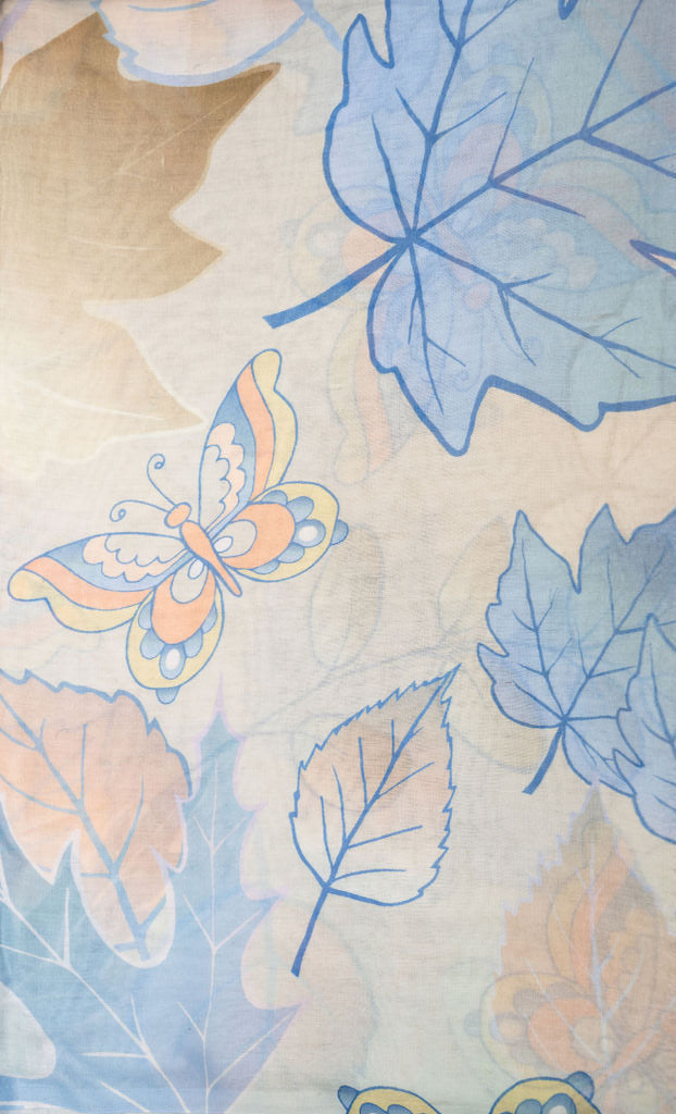 Butterfly Fringe Scarf | A04