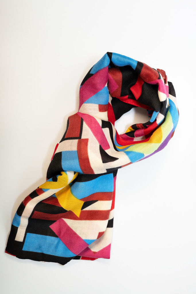 Geo Block Scarf | B08