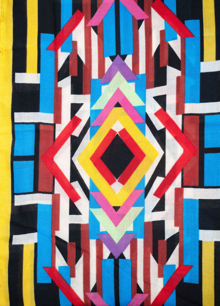 Geo Block Scarf | B08