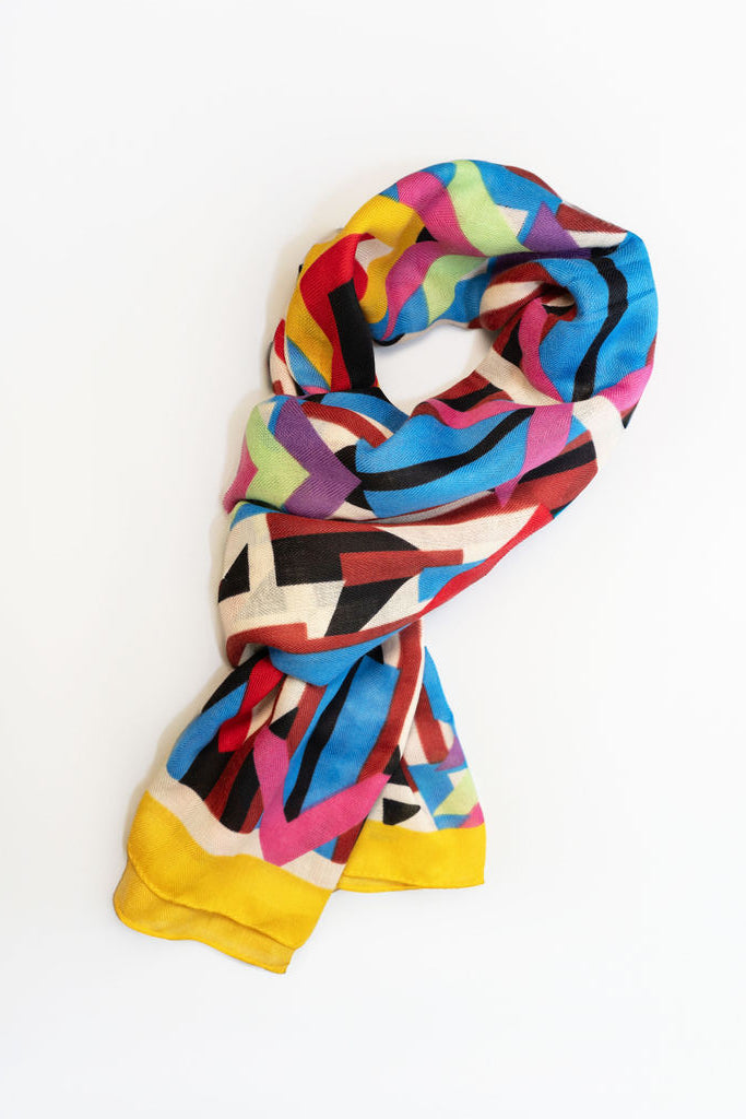 Geo Block Scarf | B08
