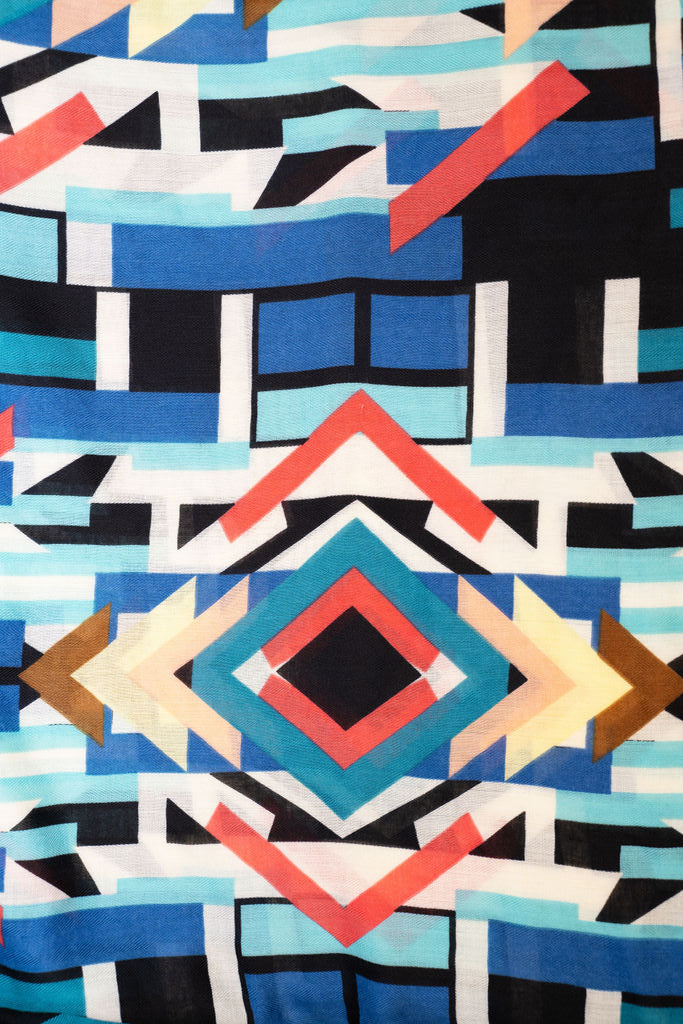 Geo Block Scarf | B08