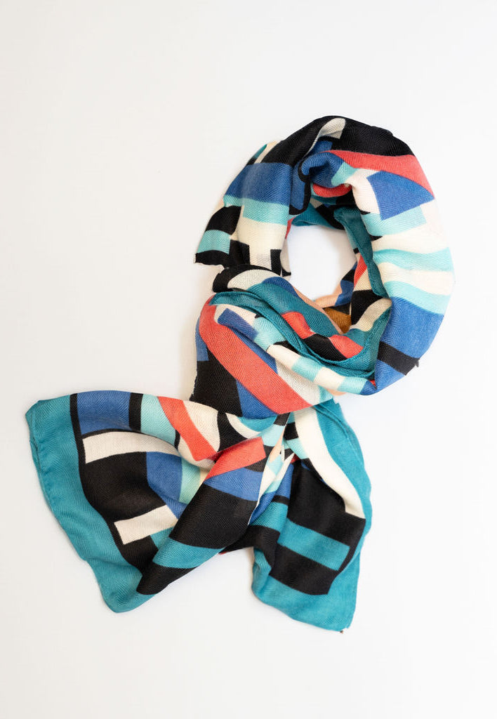 Geo Block Scarf | B08