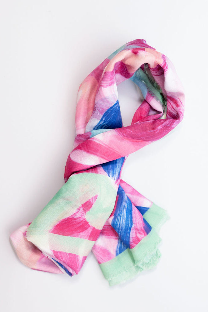 Brushed Hearts Scarf | A02