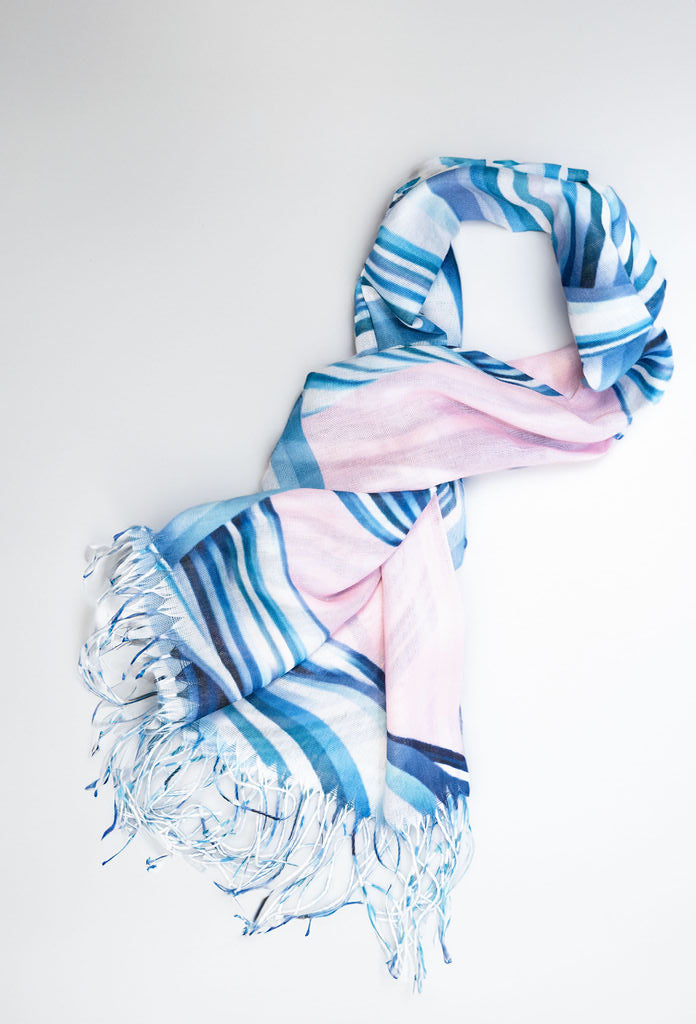 Ribbon Fringe Scarf | A05