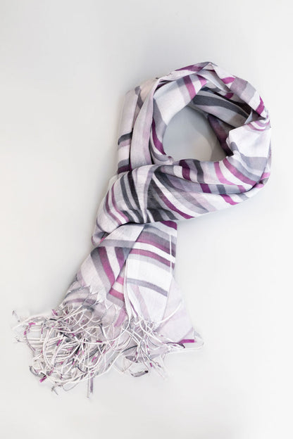 Ribbon Fringe Scarf | A05