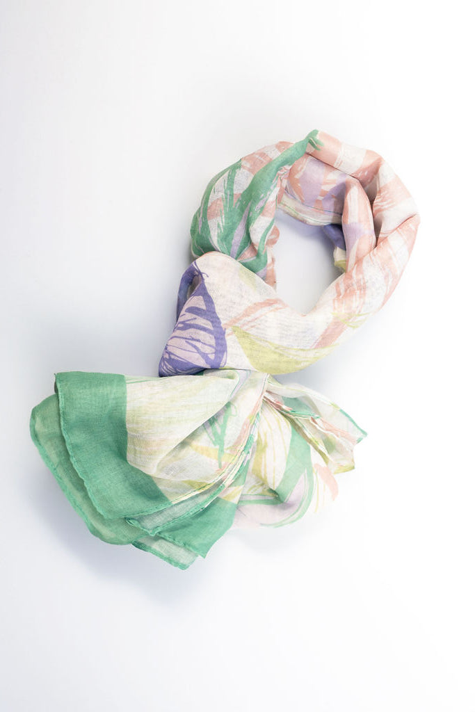 Palm Leaves Scarf | A09