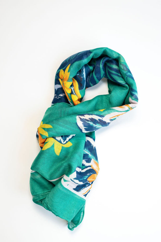 Hawaiian Floral Scarf | B05