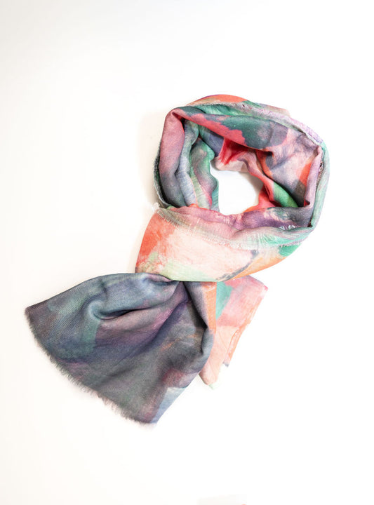 Abstract Palette Scarf | 1B06